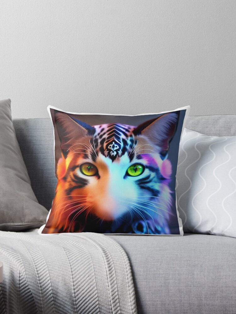 Cat print outlet cushion