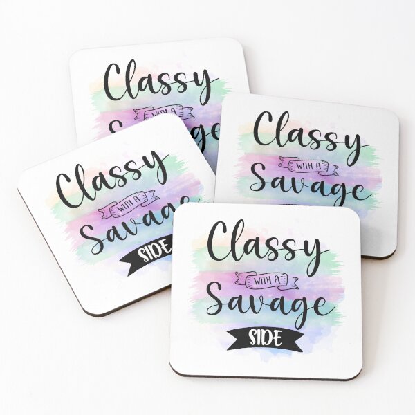 Item preview, Classy With a Savage Side - Sarcastic Funny designed and sold by younghopes.