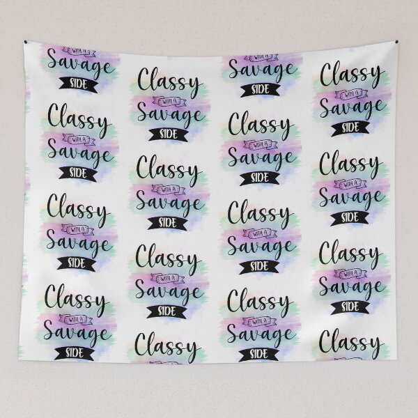 Item preview, Classy With a Savage Side - Sarcastic Funny designed and sold by younghopes.