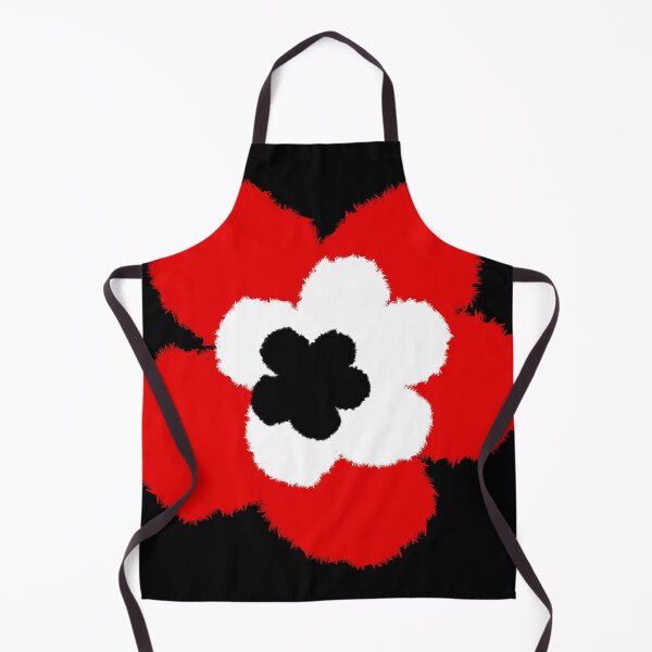 Item preview, Pop flowers red fur designed and sold by ladstudio.