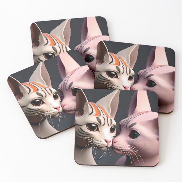 Item preview, Cat Kissing Illustration / GTIllustration017 designed and sold by Grafititee.