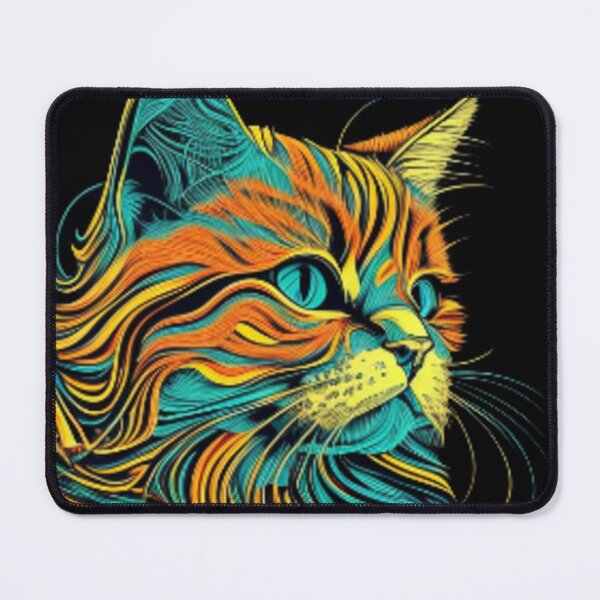 Aperçu de l'œuvre Chat Pop Art créée et vendue par AllYouNeed99.