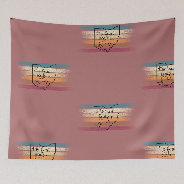 Item preview, My heart beats in Ohio designed and sold by HooYooTeeTees.