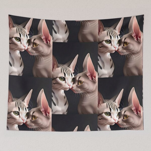 Item preview, Cat Kissing Illustration / GTIllustration019 designed and sold by Grafititee.
