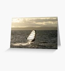 Windsurfing Greeting Card