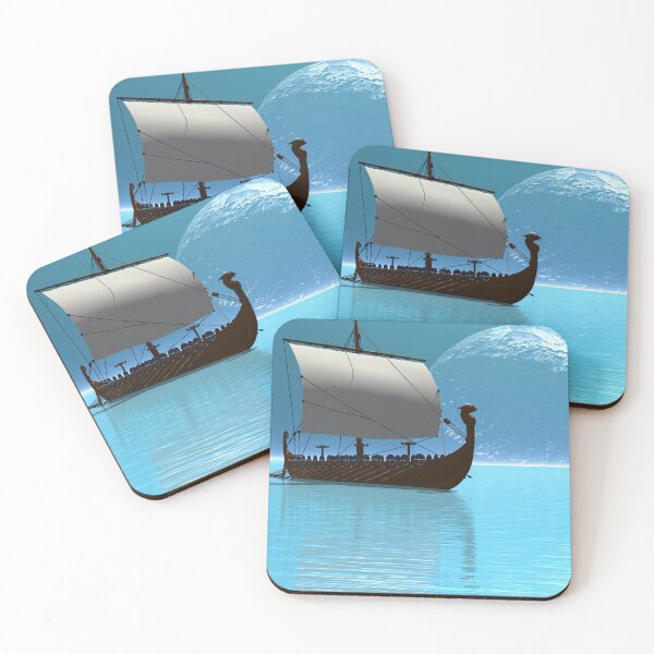 Item preview, Viking Ship with Sail designed and sold by Corey Ford.