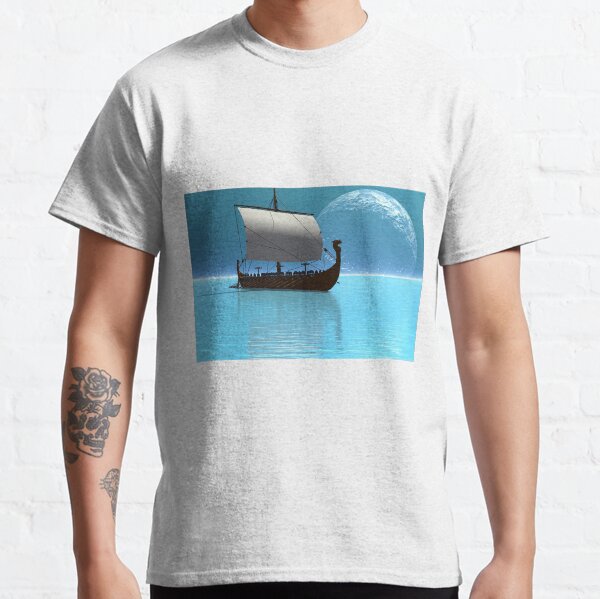 Viking Ship with Sail Classic T-Shirt