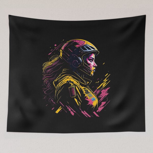 Item preview, "Unleash Your Fearless Spirit: Inspiring Art and Clothing for the Brave at Heart" Female Motocross  designed and sold by Chromatic-Art.