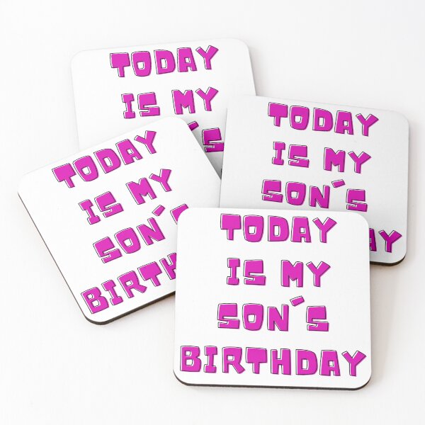 Item preview, Today is My Son's Birthday Sticker designed and sold by ShopTop M.