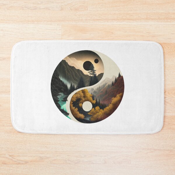 Item preview, Yin Yang Abstract Watercolor Artwork, Eastern Spiritual YinYang Prints designed and sold by SharpDream.