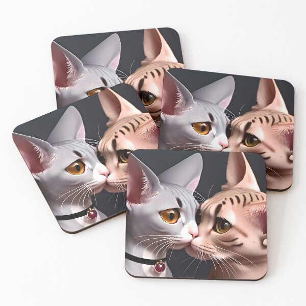 Item preview, Cat Kissing Illustration / GTIllustration020 designed and sold by Grafititee.