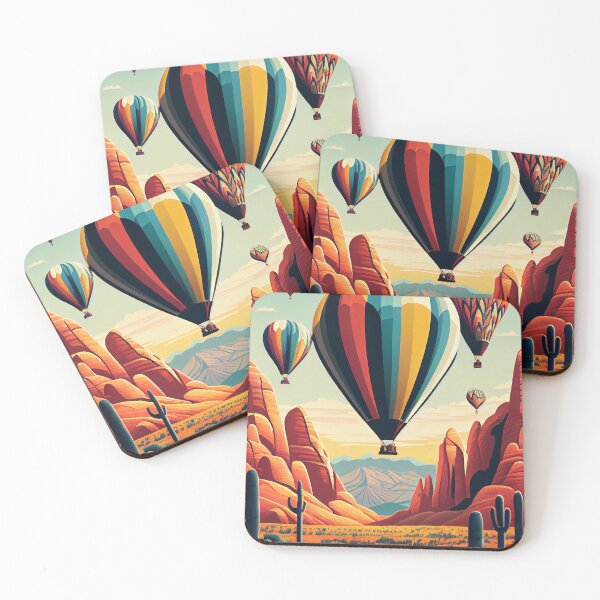 Item preview, Canyon hot air balloons designed and sold by KammyArt.