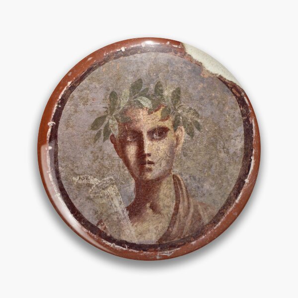 Item preview, Pompeiian fresco of a young man with a scroll of Plato designed and sold by DotorEaon.
