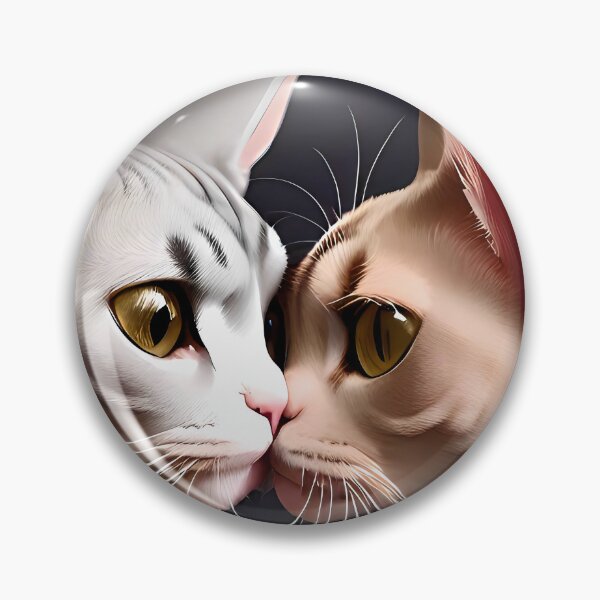 Item preview, Cat Kissing Illustration / GTIllustration021 designed and sold by Grafititee.