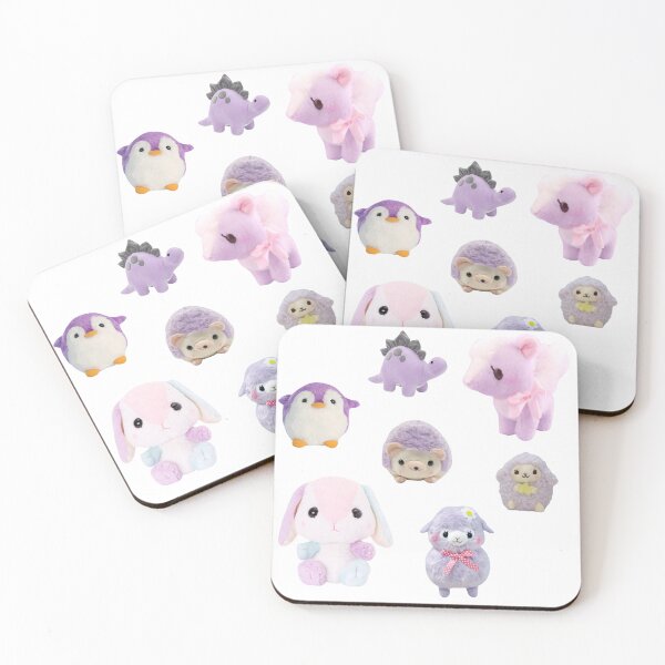 Item preview, Purple Kawaii Plushies Sticker Pack designed and sold by casserolestan.