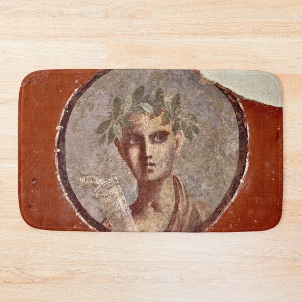 Item preview, Pompeiian fresco of a young man with a scroll of Plato designed and sold by DotorEaon.
