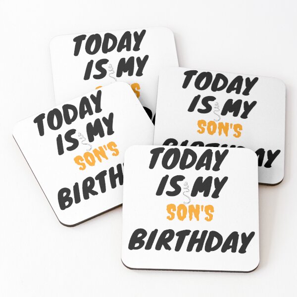 Item preview, Today is My Son's Birthday Sticker designed and sold by ShopTop M.