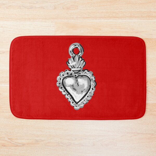 Item preview, silver sacred heart milagros  designed and sold by El Brown Mercado.