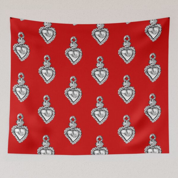 Item preview, silver sacred heart milagros  designed and sold by corazonbysergio.