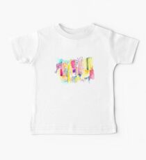 Abstract Watercolor Cityscape Baby Tee