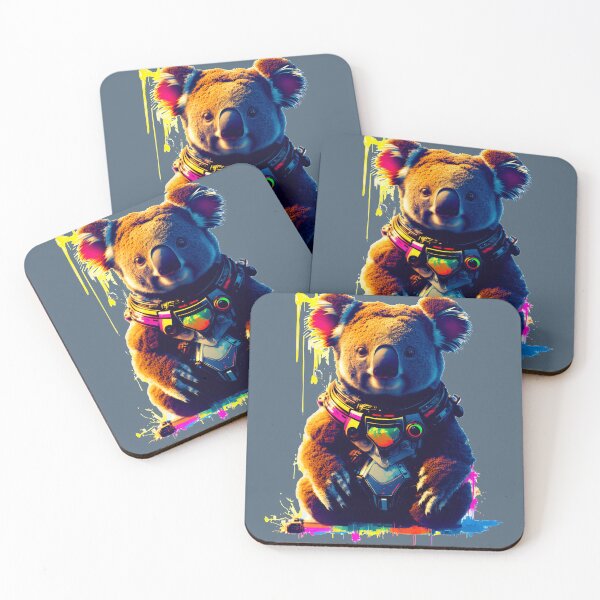 Item preview, Sci-fi Badass and Awesome Koala Colorful  designed and sold by muhamuha.