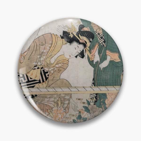 Item preview, Chinese Embroidery - Kitagawa Utamaro II - designed and sold by LeiWeiss.