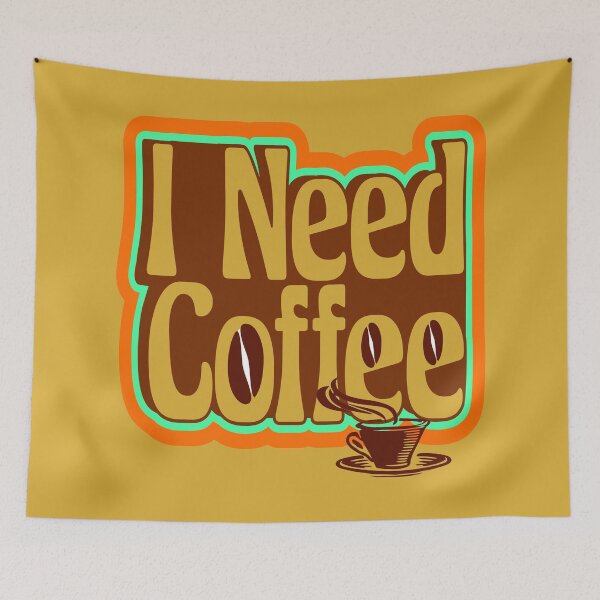 Item preview, Boost Your Energy with this 'I Need Coffee' Design designed and sold by CrafTeeMrsB.