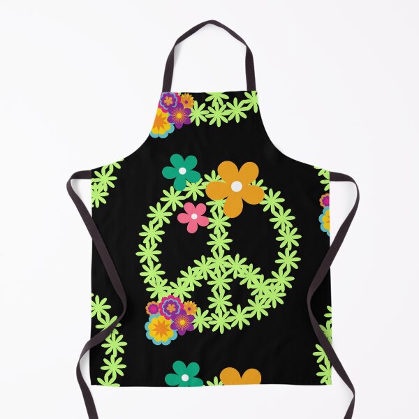 Item preview,  Green Leaf Peace Sign With Flowers Colorful Psychedelic 60s Design designed and sold by EarthArtDesigns.