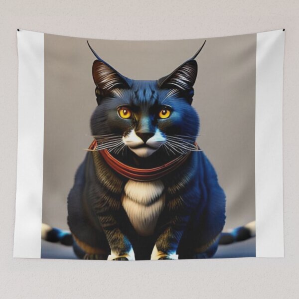 Item preview, a black funny cat draw on a hand drawn designed and sold by Digitalartsimo.