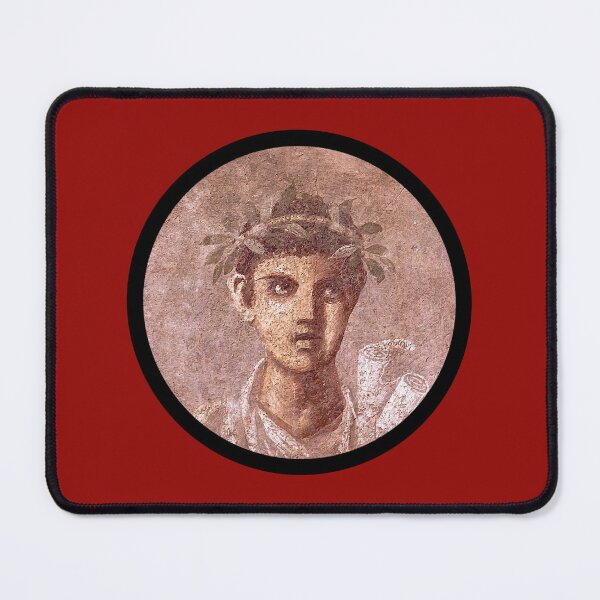 Item preview, Pompeiian fresco of a young man with a scroll of Homer designed and sold by DotorEaon.