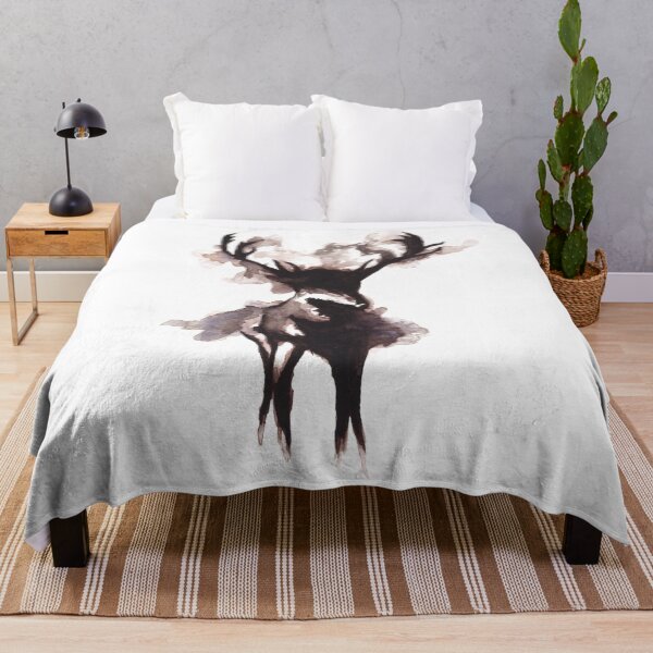 Item preview, Watercolor deer with antlers designed and sold by InkofNocturna.