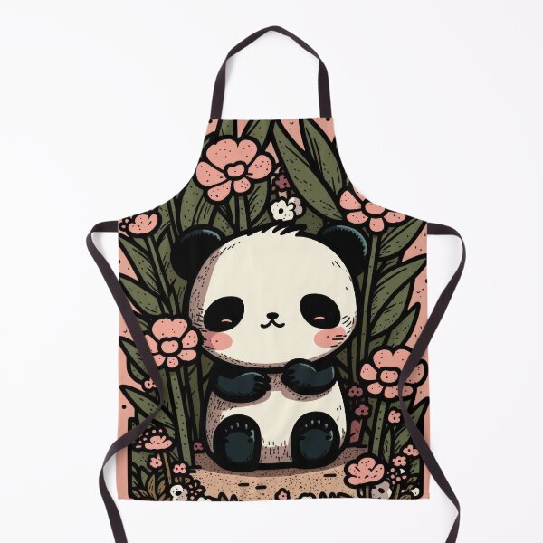 Item preview, Panda Cutie: A Mauve Blossom Buddy designed and sold by EvyeniaArt.