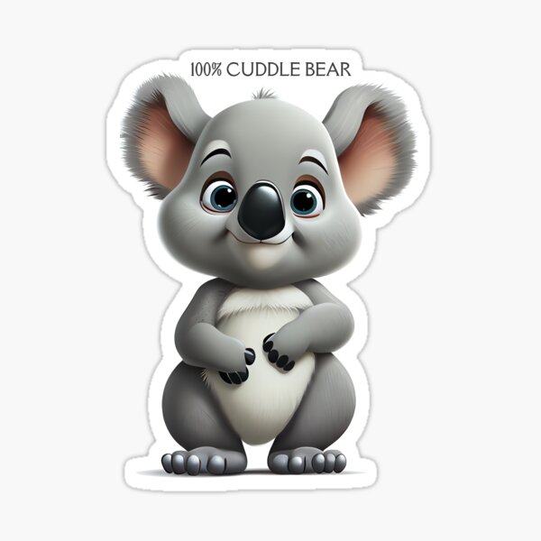 Koala Cuddle Stickers for Sale | Redbubble