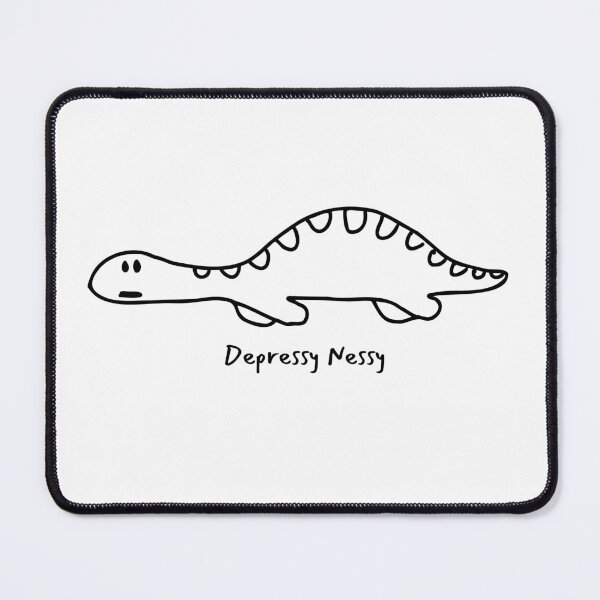 Item preview, Depressy Nessy Depressed Loch Ness Monster designed and sold by CraftsbyKi.