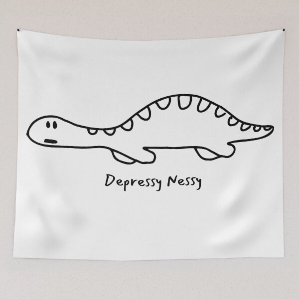 Artikelvorschau, Depressiv Nessy Deprimiertes Ungeheuer von Loch Ness entworfen und verkauft von CraftsbyKi.