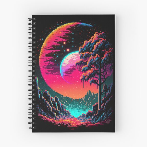 Item preview, Pixel Aart Planet Landscape designed and sold by GlintageArt.