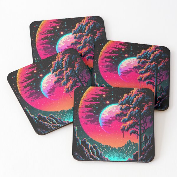 Item preview, Pixel Aart Planet Landscape designed and sold by GlintageArt.