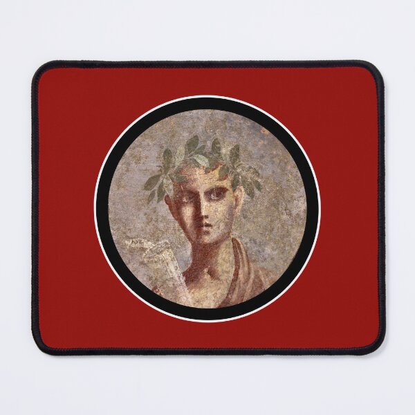 Item preview, Pompeiian fresco of a young man with a scroll of Plato (2) designed and sold by DotorEaon.