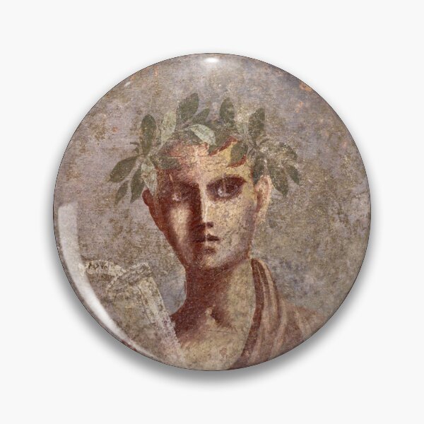 Item preview, Pompeiian fresco of a young man with a scroll of Plato (2) designed and sold by DotorEaon.