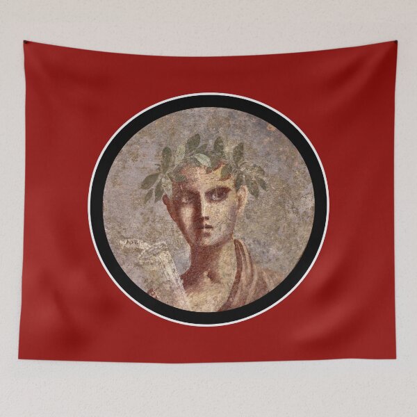 Item preview, Pompeiian fresco of a young man with a scroll of Plato (2) designed and sold by DotorEaon.