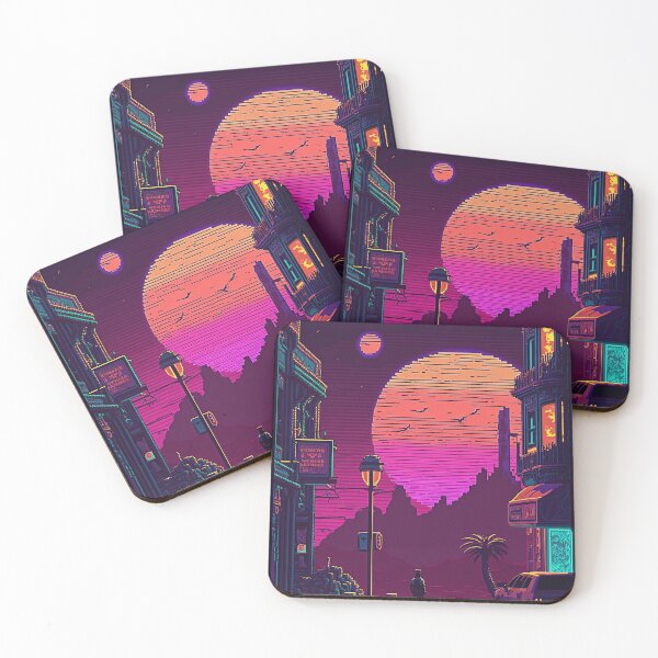 Item preview, Pixel Art Wild West Neon Colors designed and sold by GlintageArt.