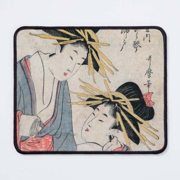 Item preview, The Courtesans Karagoto and Nishikido of Chojiya - Kitagawa Utamaro II - designed and sold by LeiWeiss.