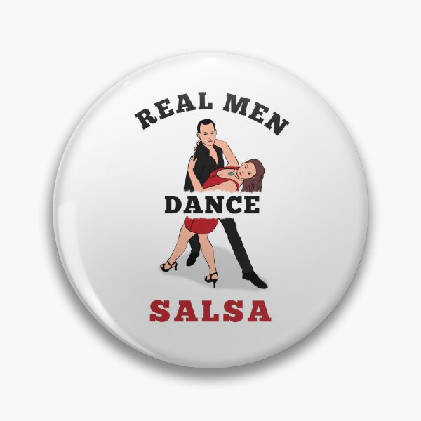 Item preview, real men dance salsa designed and sold by TeeHDesigner.