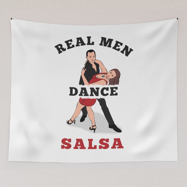 Item preview, real men dance salsa designed and sold by TeeHDesigner.