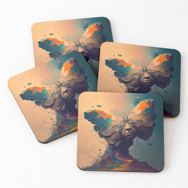 Item preview, Mountain Butterfly with Human Mourn Face designed and sold by sirhitto.