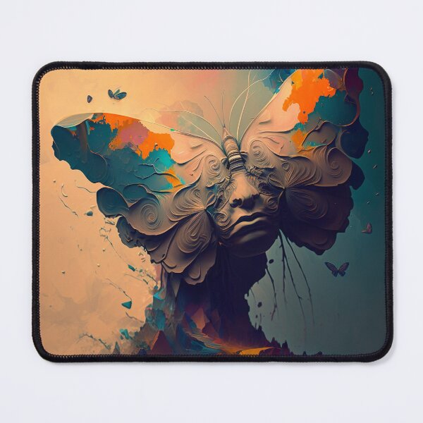 Item preview, Mountain Butterfly with Human Mourn Face designed and sold by sirhitto.