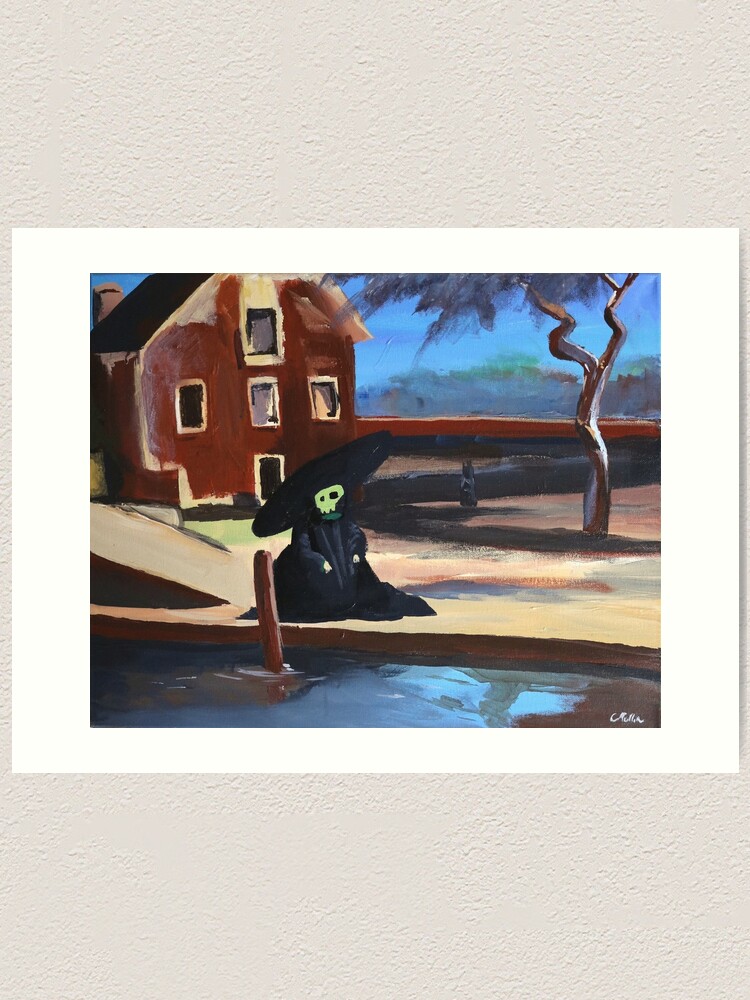 Art Print, Weirdo On a Walk designed and sold by Colin Mullin