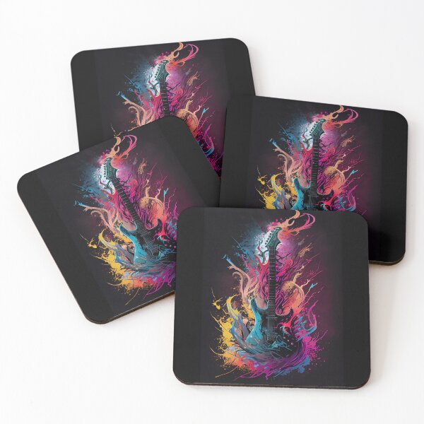 Item preview, Guitar explode by colourfull music designed and sold by PhotoArtMC.
