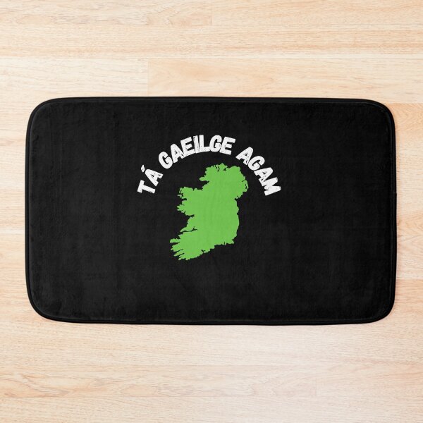 Item preview, Tá Gaeilge Agam Irish Language Ireland Map designed and sold by Irishprints.