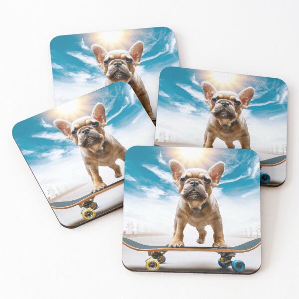 Item preview, french bulldog skateboarding designed and sold by myseptember18th.